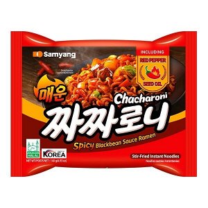 Лапша быстрого приготовления с острым соусом чаджан Spicy Jjajang Ramen 140г