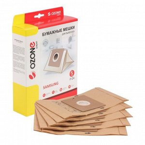 Мешки-пылесборники P-04 Ozone бумажные для пылесоса, 5 шт