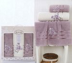 Комплект махровых полотенец в коробке PAPILON 50x90*2-70х140*1