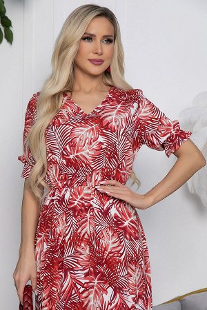 Платье Ирени (красное) П10298