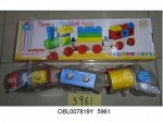 5961 паровоз -логика деревян., в коробке 007819