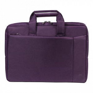Сумка деловая RIVACASE 8231 purple, отделение для планшета и ноутбука 15.6", ткань,пурпурн,39x29x7см