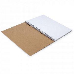 Альбом-скетчбук А4 (210х297мм), белая бумага, 30л, 150г/м2,