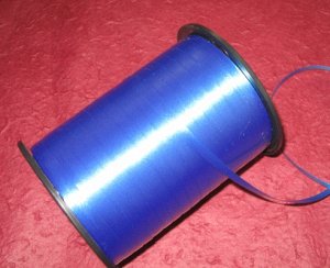 Лента полипроп. 0,5 см х 250 ярд синяя (*14)