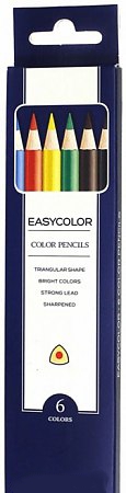 Набор цветных карандашей Bruno Visconti EASYCOLOR, 6 цв,
