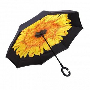 Зонт наоборот "Желтый цветок"