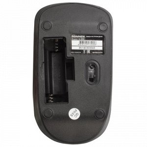 Мышь беспроводная SONNEN M-3032,USB, 1200dpi, 2 кнопки+1 кол