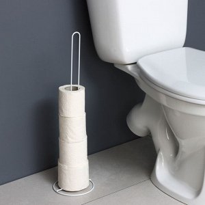 Держатель для рулонов туалетной бумаги Доляна, 55x14x14 см, белый