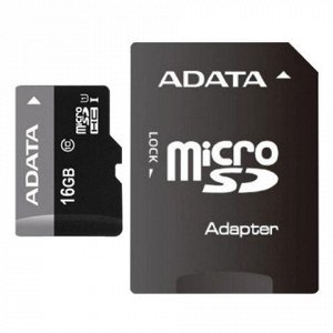 Карта памяти microSDHC 16GB A-DATA Premier, 50 Мб/сек (class