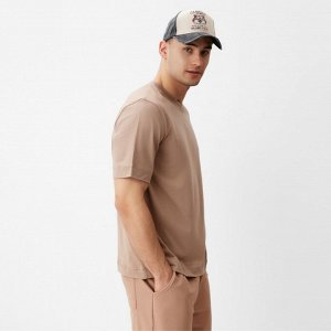 Футболка мужская из органического хлопка MINAKU REGULAR FIT: бежевая