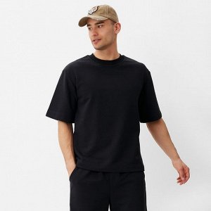 Футболка мужская из органического хлопка MINAKU REGULAR FIT: чёрная