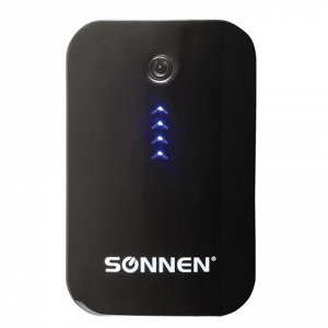 Аккумулятор внешний SONNEN POWERBANK V203, 6000 mAh, 2USB, л