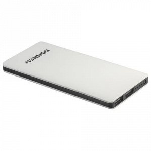 Аккумулятор внешний SONNEN POWERBANK V3802, 6000 mAh, 2USB,