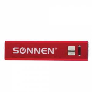 Аккумулятор внешний SONNEN Powerbank V61С, 2600 mAh, литий-и