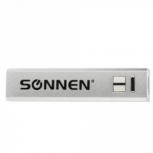 Аккумулятор внешний SONNEN Powerbank V61С, 2600 mAh, литий-и