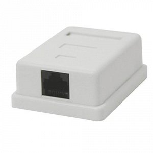 Розетка компьютерная RJ-45, кат.5e, внешняя, 1 порт, 110&Kro