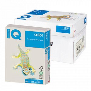 Бумага IQ (АйКью) color А4, 160 г/м, 250 л., умеренно-интенс