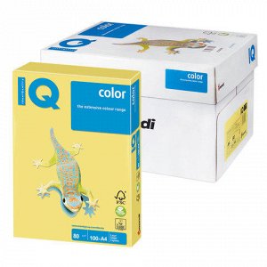 Бумага IQ (АйКью) color А4, 80 г/м, 100 л., умеренно-интенси