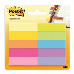 Закладки самоклеящиеся POST-IT Professional, бумажные, 12,7 мм, 10 цветов*50 шт., 670-10AB