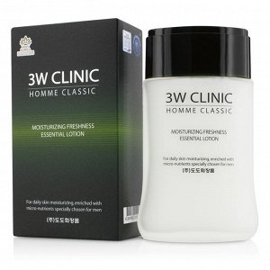 3 W Увлажн. лосьон д/мужчин "Homme classic Moist. Freshness Essential Lotion" 150 мл