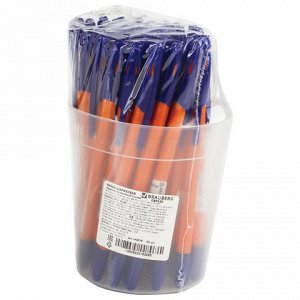 Ручка шариковая масляная BRAUBERG X-100, корпус оранжевый, у