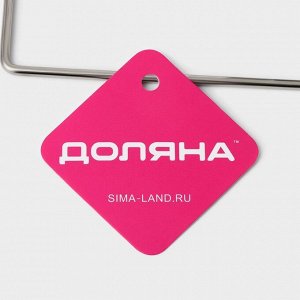Держатель для бумажных полотенец настенный Доляна, 27x7x7 см, на липучке, хромированный