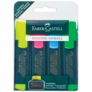 Набор текстовыделителей FABER-CASTELL 4 шт., АССОРТИ, &quot;1548&quot;