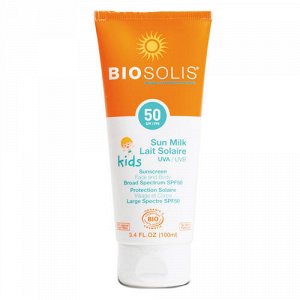 Детское солнцезащитное молочко для лица и тела SPF 50+ BIOSOLIS