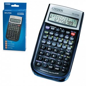 Калькулятор CITIZEN инженерный SR-270N, 10+2 разр, пит. от б