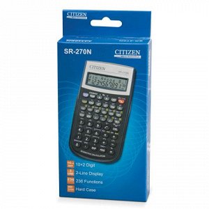 Калькулятор CITIZEN инженерный SR-270N, 10+2 разр, пит. от б