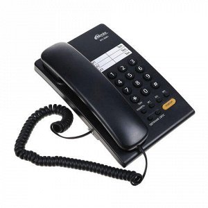 Телефон RITMIX RT-330 black, быстрый набор 3 номеров, мелоди