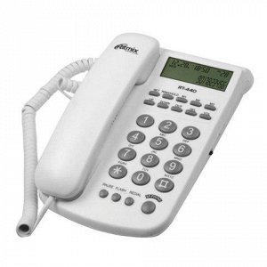 Телефон RITMIX RT-440 white, АОН, спикерфон, быст. наб. 3 но