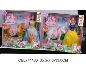 88-09143 (81067)кукла -принцесса + лошадка, в коробке 741180
