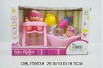 585-5, 2 пупсик (стул+ванна) BABY SHOWER, в коробке 595396