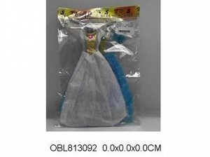 6007 В платье для куклы, в пакете, 130923