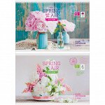 Альбом для рисования 12л., А4, на скрепке ArtSpace &quot;Цветы. Spring in the air&quot;, обл. офсет