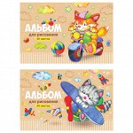 Альбом для рисования 40л., А4, на скрепке ArtSpace &quot;Веселые мультяшки&quot;