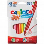 Фломастеры Carioca &quot;Joy&quot;, 10цв., смываемые, картон, европодвес