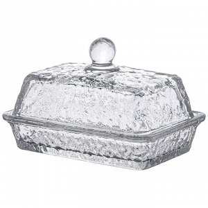 Масленка МАСЛЕНКА "N'ICE" 16,5*10*10 СМ 
Материал: Стекло
ТМ LEFARD рада представить завораживающую коллекцию "N'ICE". Коллекция выполнена из качественного прозрачного стекла и имеет эффектную рельеф