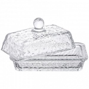 Масленка МАСЛЕНКА "N'ICE" 16,5*10*10 СМ 
Материал: Стекло
ТМ LEFARD рада представить завораживающую коллекцию "N'ICE". Коллекция выполнена из качественного прозрачного стекла и имеет эффектную рельеф