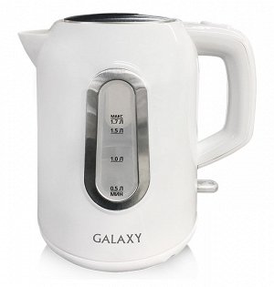 Чайник Galaxy GL 0212 (12шт) Чайник электрический 2200 Вт, объем 1,7л, скрытый нагревательный элемент, съемный фильтр, автоотключение при закипании и отсутствии воды, шкала уровня воды, внутренняя под