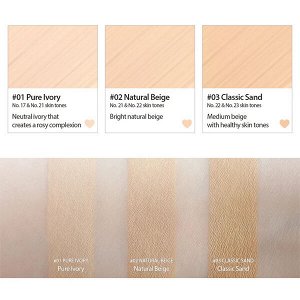 Нежный консилер полного покрытия Peripera Double Longwear Cover Concealer #01 Pure Ivory, 5.5г