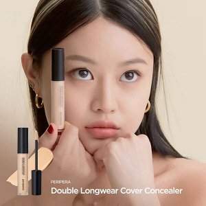 Нежный консилер полного покрытия Peripera Double Longwear Cover Concealer #02 Natural Beige, 5.5г