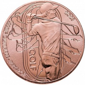 Франция 1/4 евро (euro) 2023 Олимпийские игры в Париже 2024 - Гольф