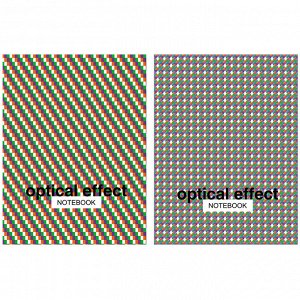Бизнес-блокнот А5, 64л., ЛАЙТ BG "Optical effect", метализация, глянцевая ламинация