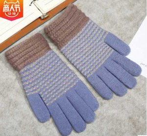 Перчатки Теплые вязаные перчатки