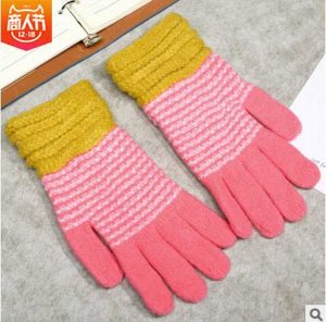 Перчатки Теплые вязаные перчатки