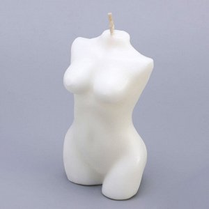 Свеча фигурная в подарочной коробке "Женский силуэт", 10 см, белая