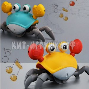 Интерактивная сенсорная музыкальная игрушка КРАБИК (аккумулятор, свет, звук) в ассортименте QC-1Y, QC-1Y