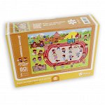 Пазл на подставке. Детская площадка. 80 деталей. 32х25,6 см. ГЕОДОМ